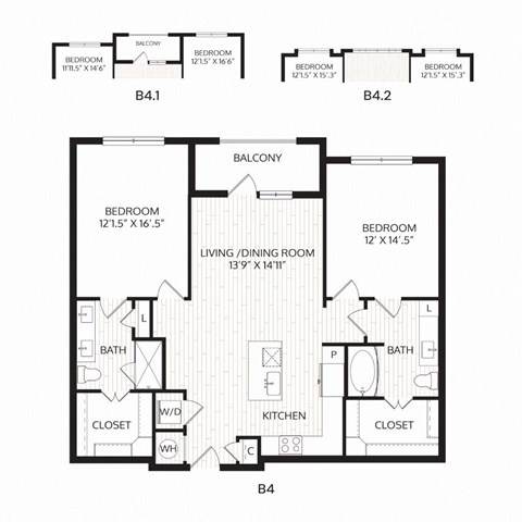 Aura Avant Apartments in Lewisville, Texas B4.2 Floor Plan
